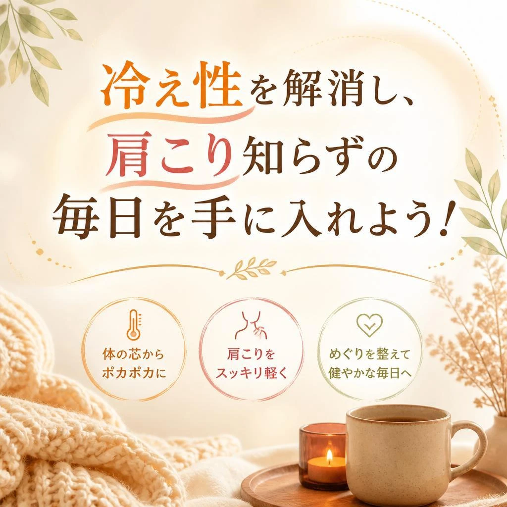 冷え性を解消し、肩こり知らずの毎日を手に入れよう！