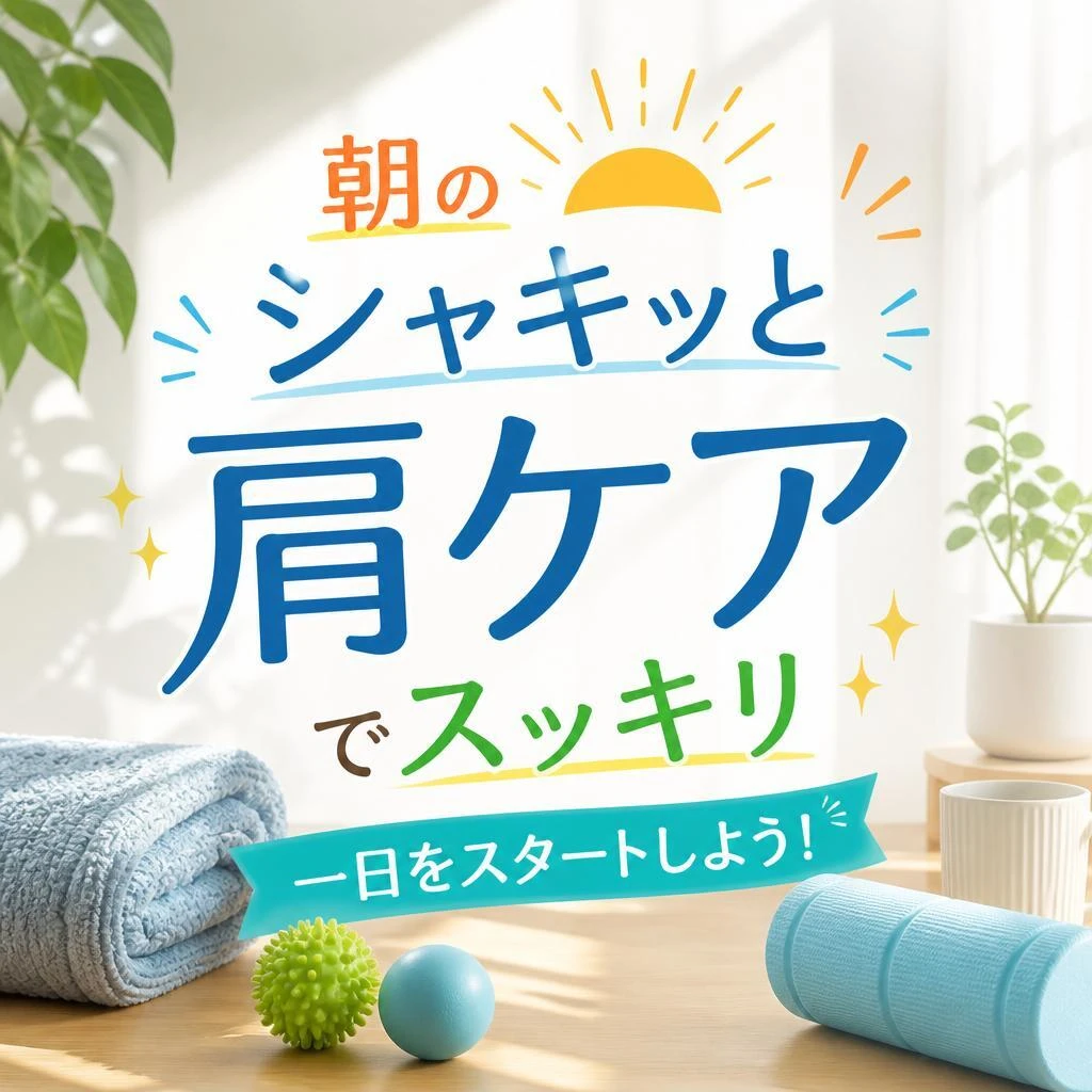 朝のシャキッと肩ケアでスッキリ一日をスタートしよう！