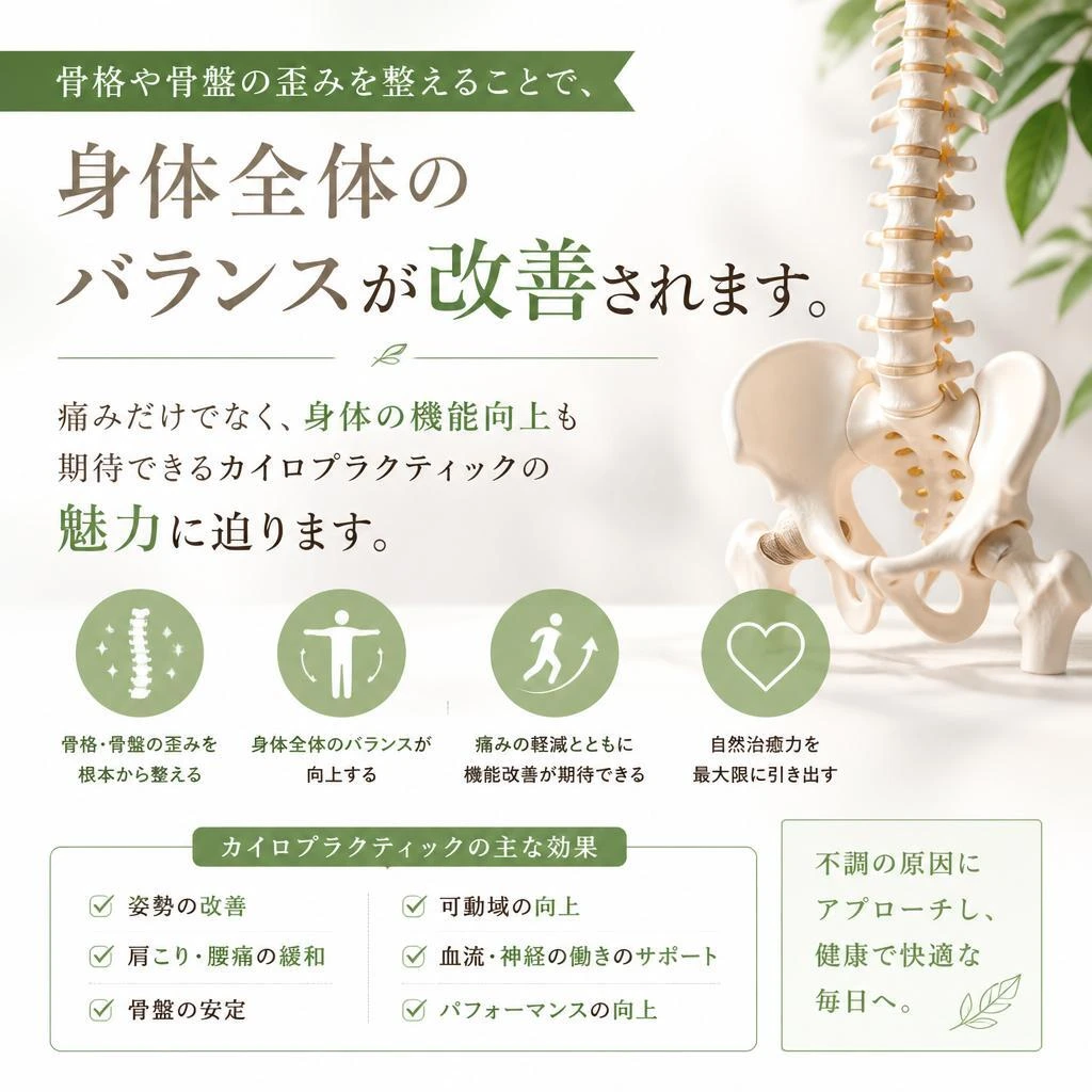 カイロプラクティックの効果とは？