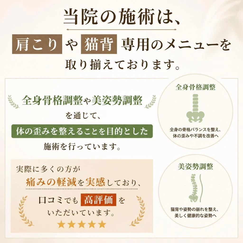 実績ある施術内容