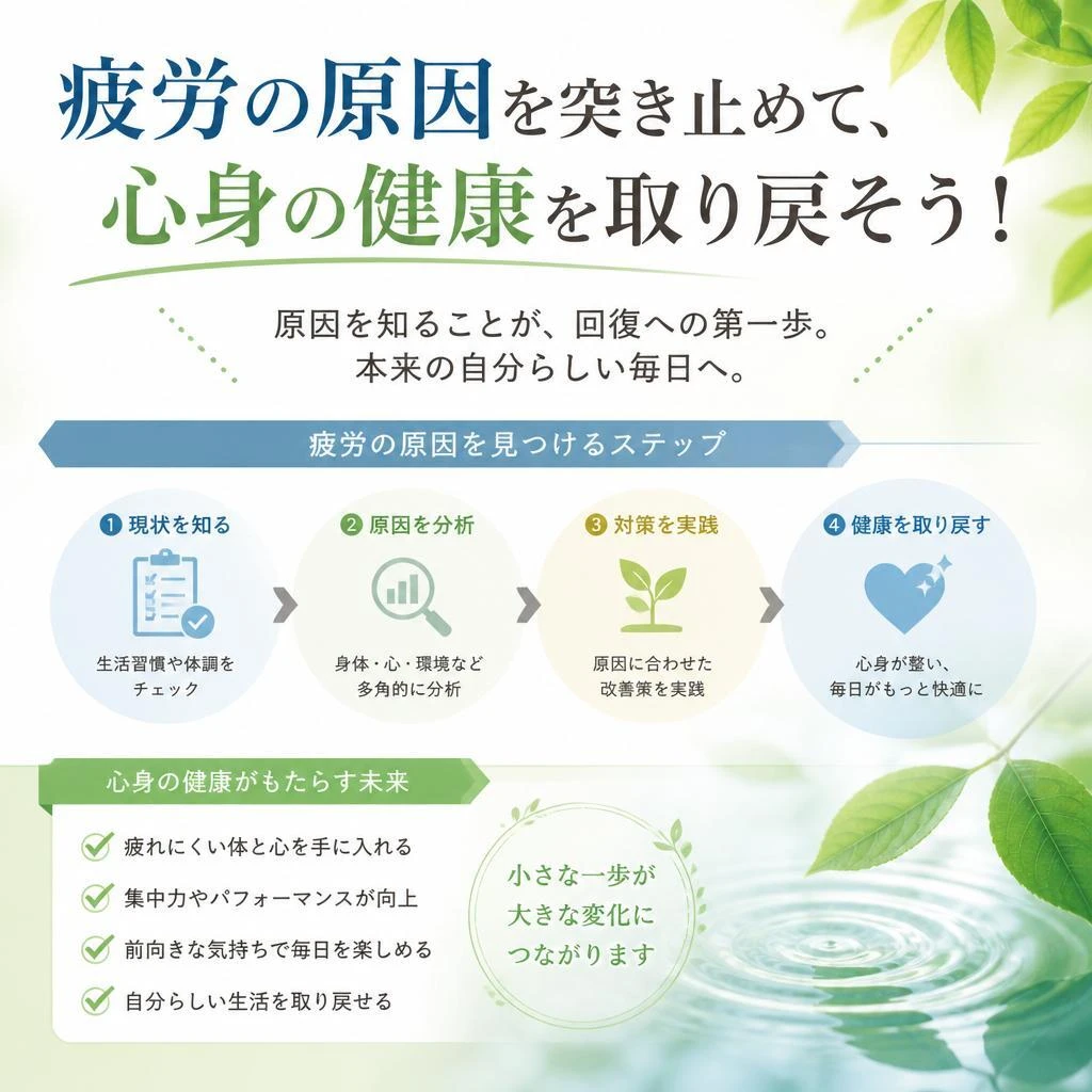 疲労の原因を突き止めて、心身の健康を取り戻そう！