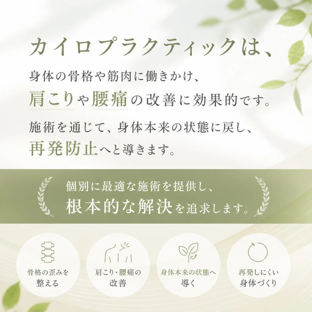 カイロプラクティックの効果