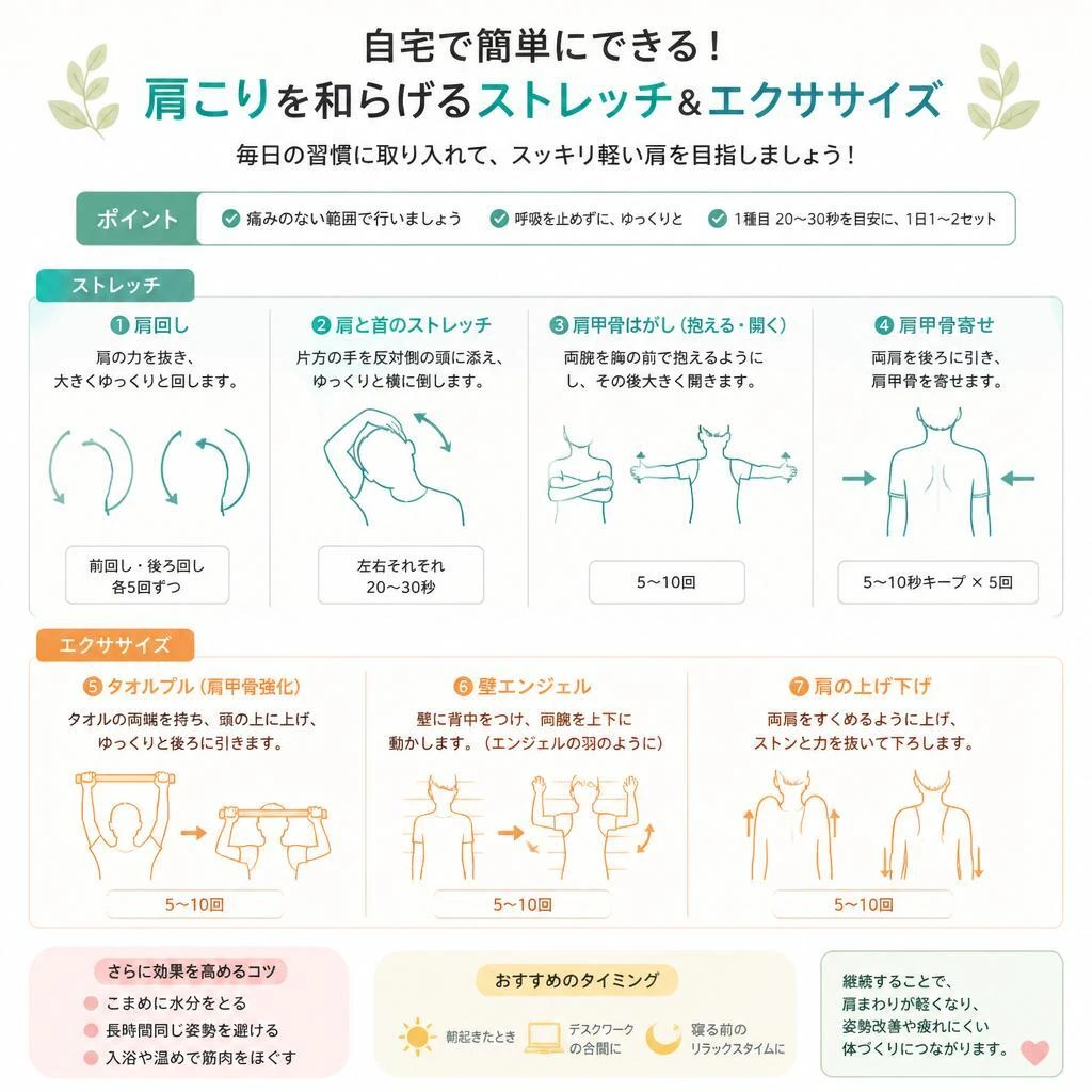 日常でできる肩こり解消法