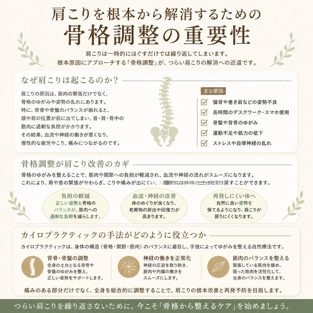 2. 骨格調整の重要性