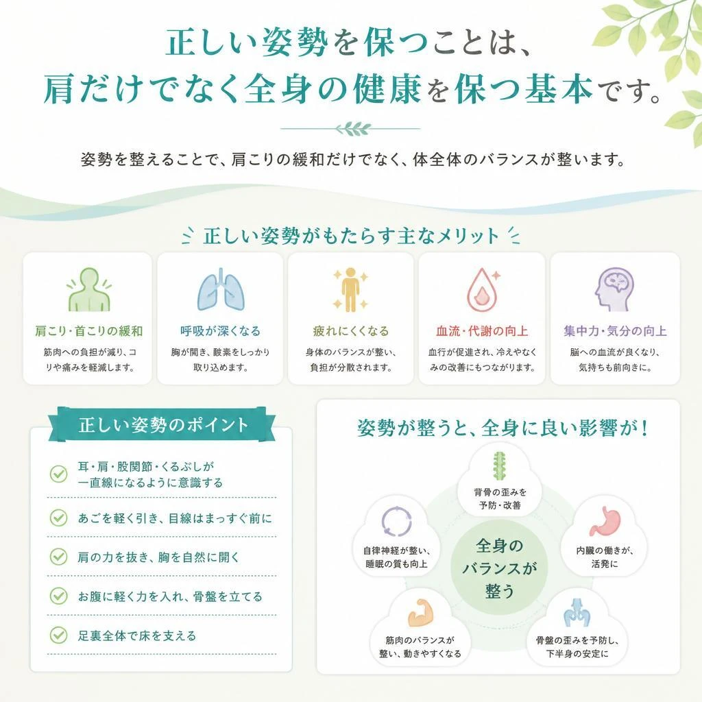 2. 姿勢を整えることの重要性