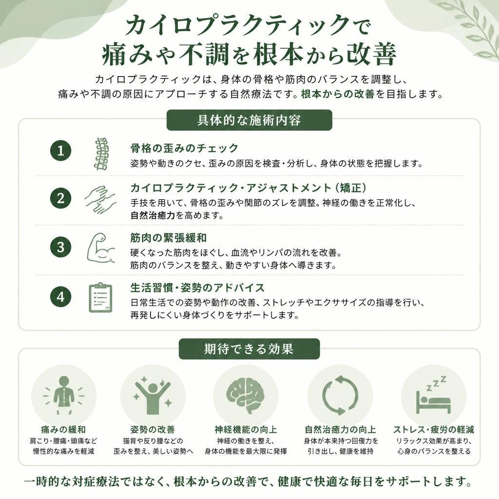 カイロプラクティックによるアプローチ