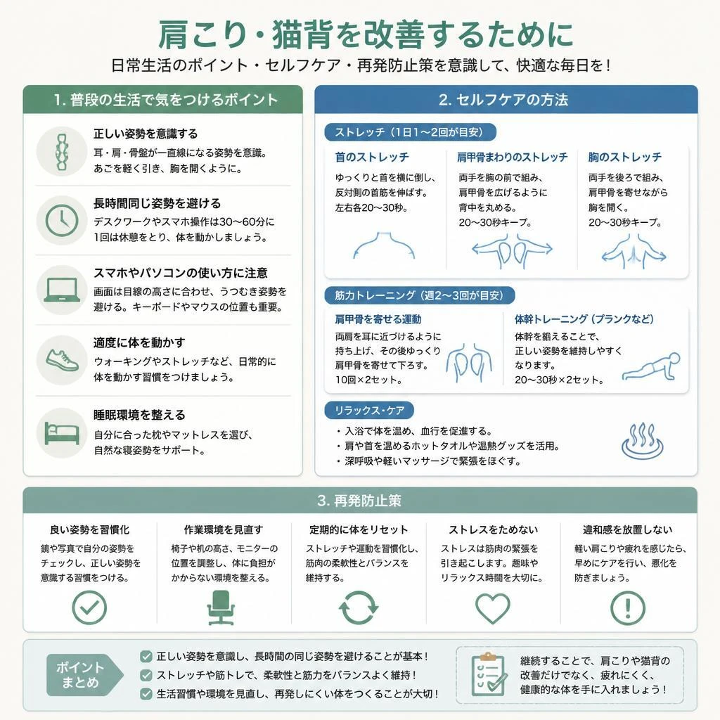 生活習慣の見直しとセルフケア