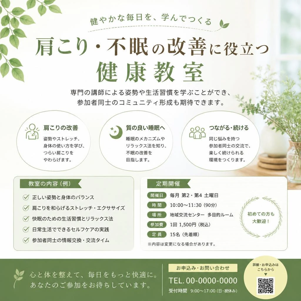 健康教室のご案内