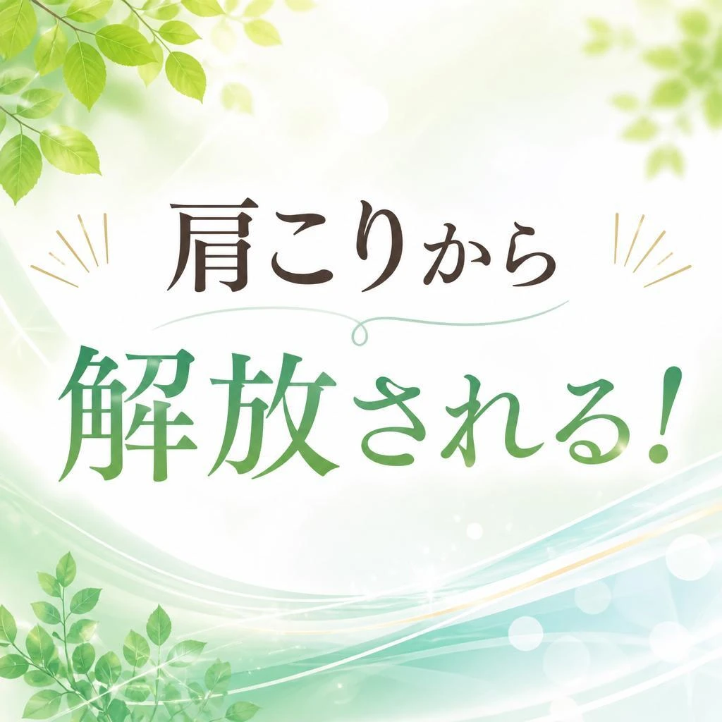 肩こりから解放される！