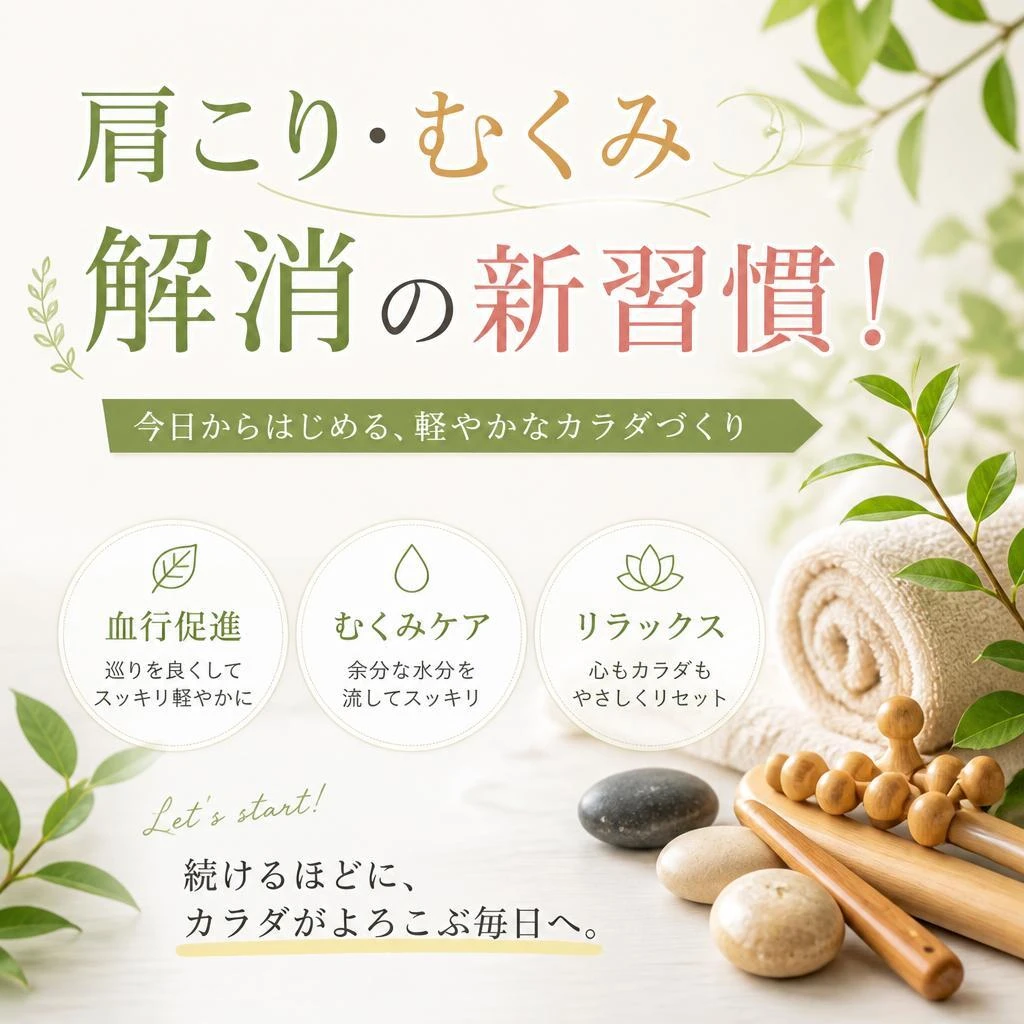 肩こり・むくみ解消の新習慣！