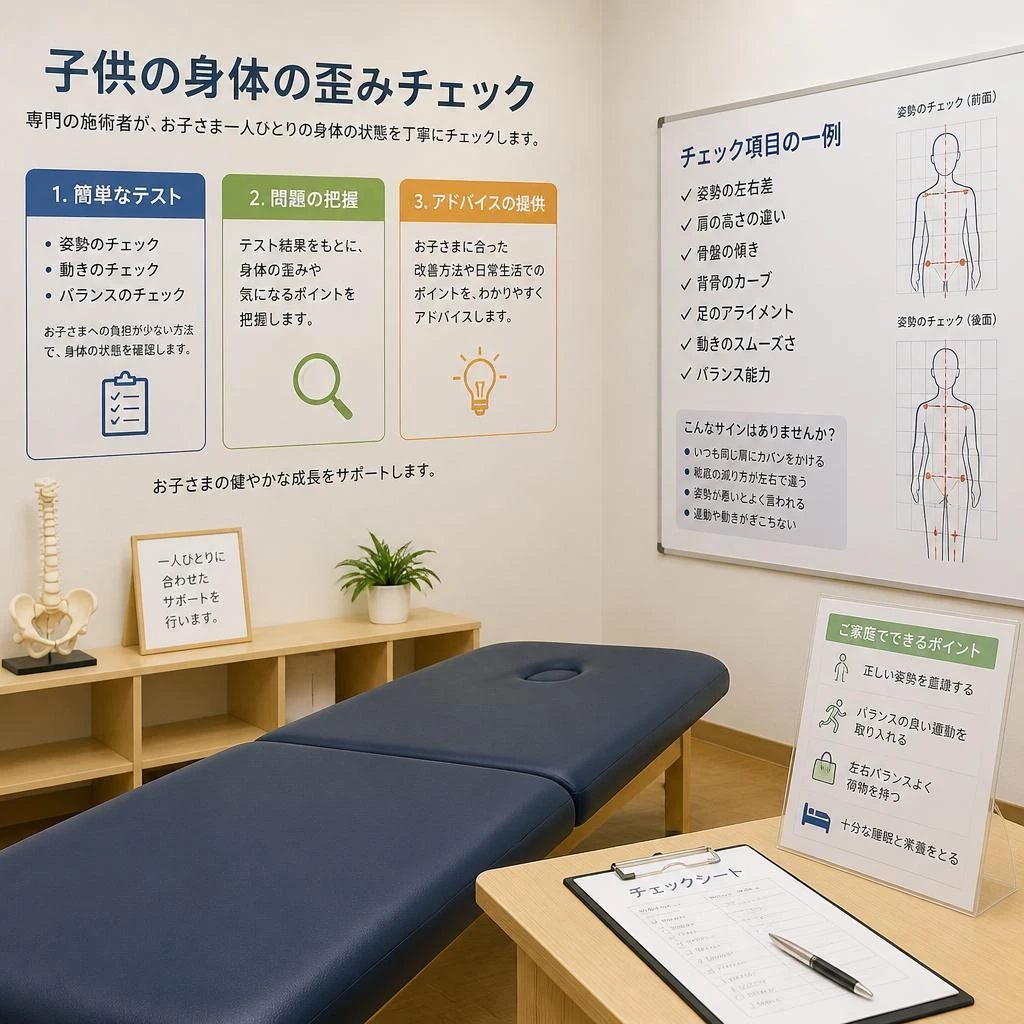 身体の歪みチェック