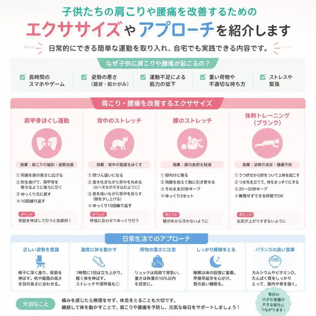 肩こりと腰痛の改善方法