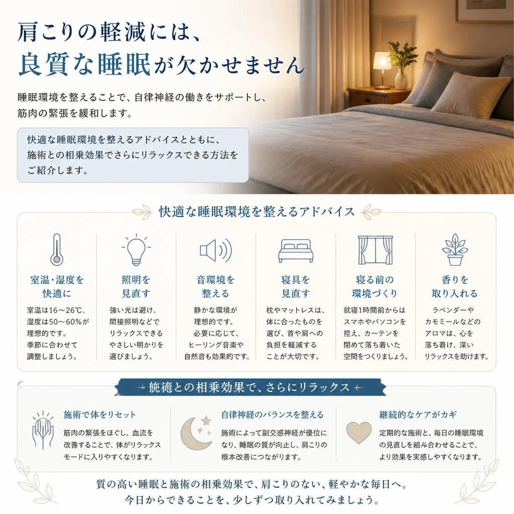 睡眠環境の見直し
