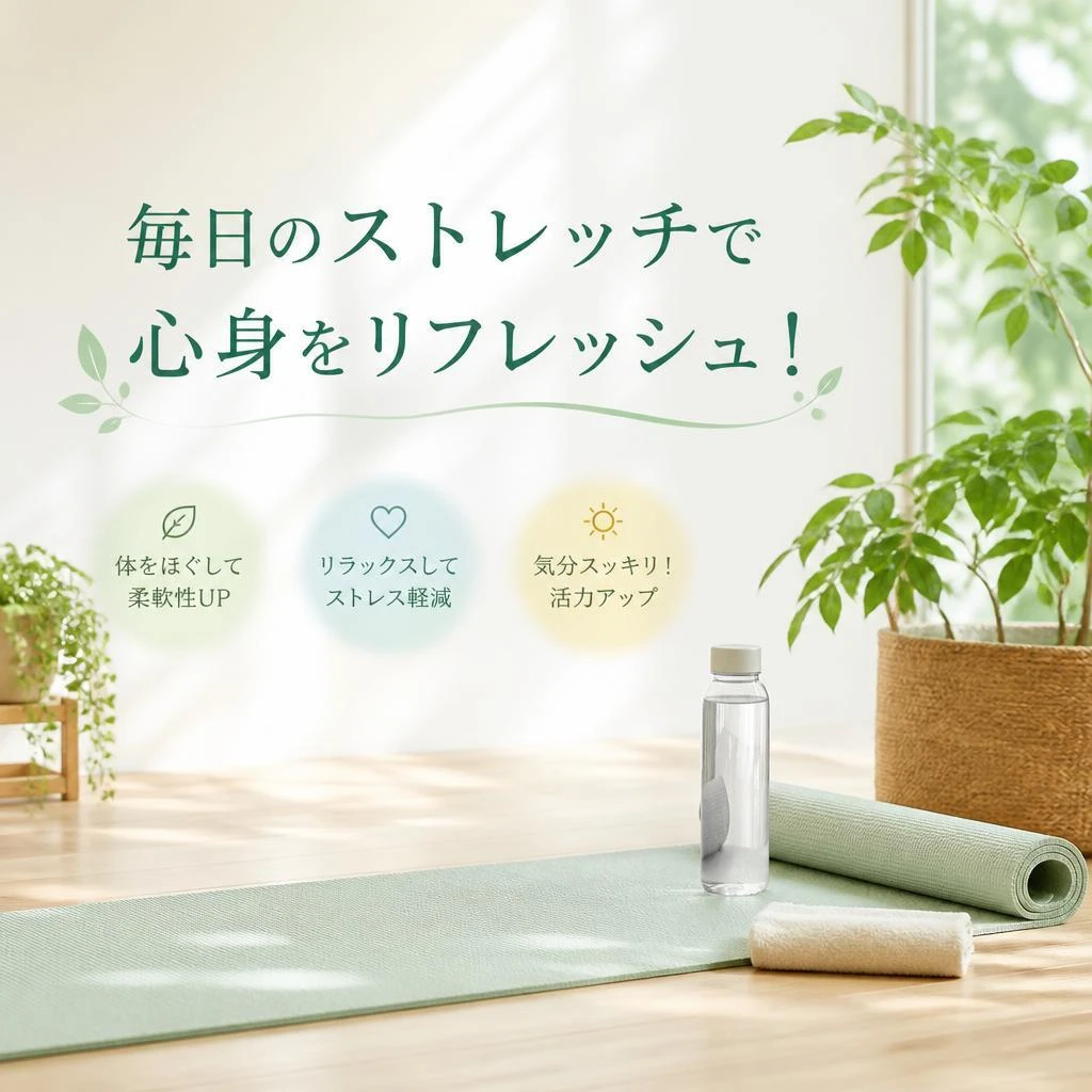 毎日のストレッチで心身をリフレッシュ！