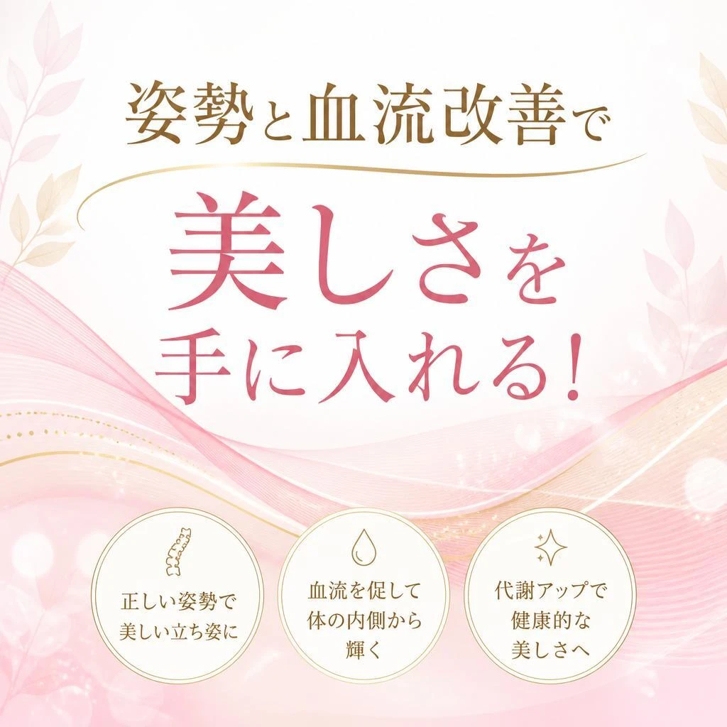 姿勢と血流改善で美しさを手に入れる！