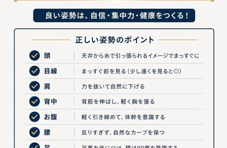 あなたの姿勢を正す！