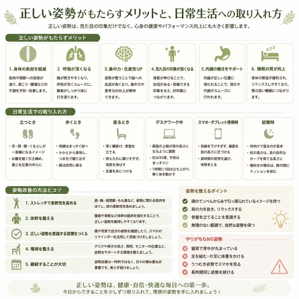 姿勢改善の重要性