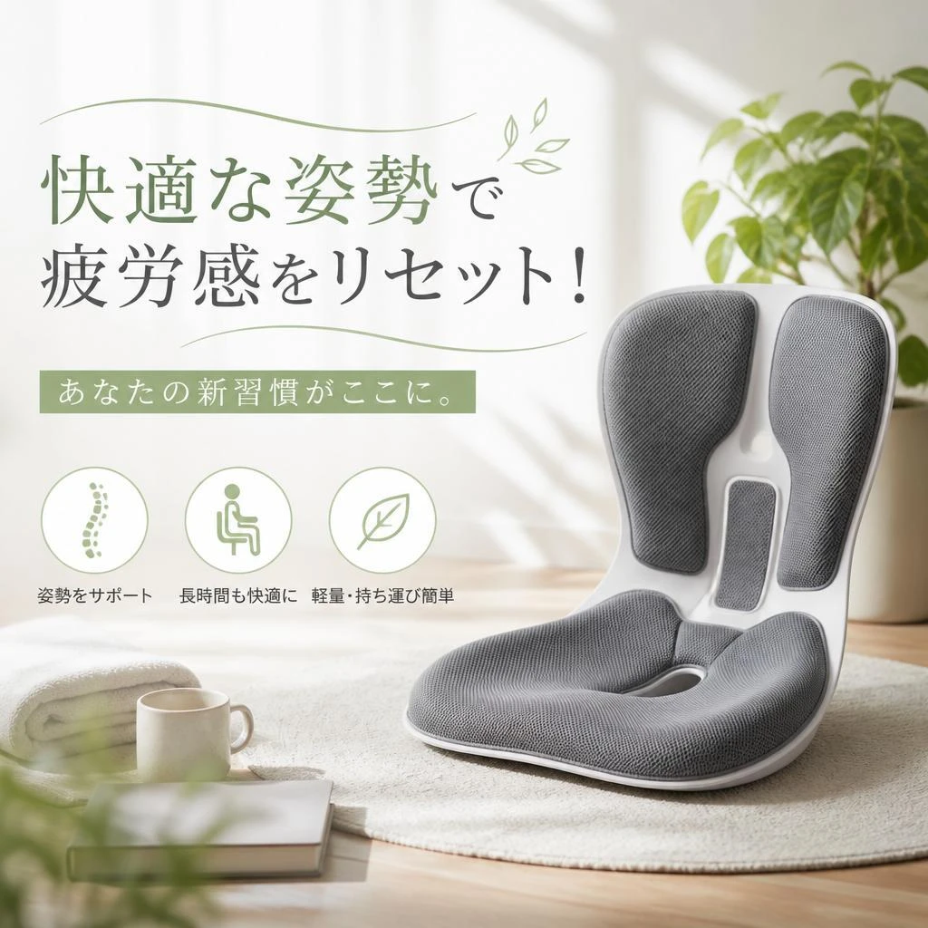 快適な姿勢で疲労感をリセット！あなたの新習慣がここに。