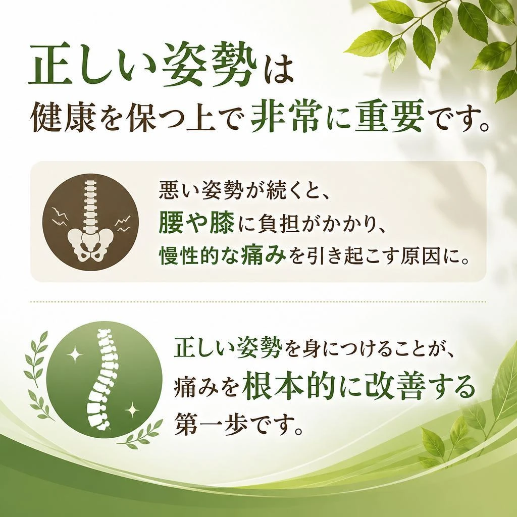 姿勢改善の重要性