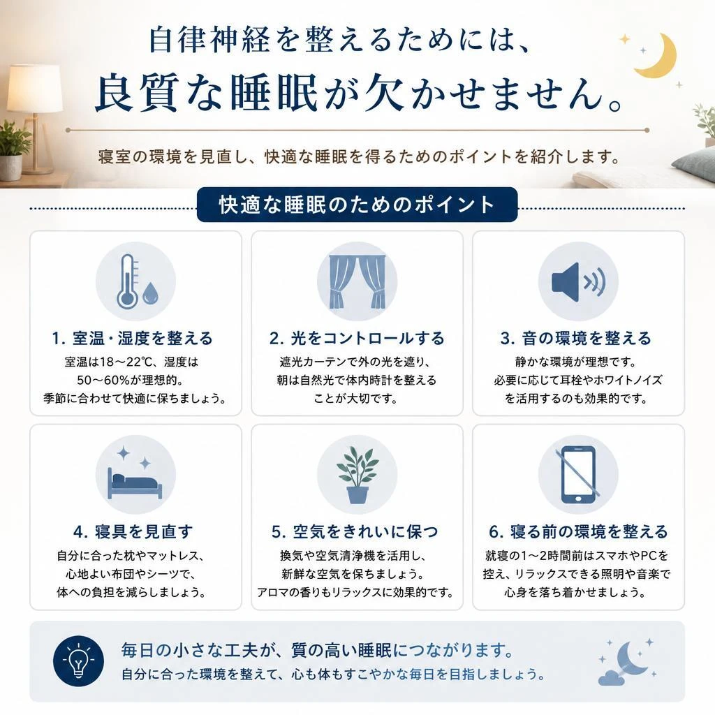 良質な睡眠環境の整え方