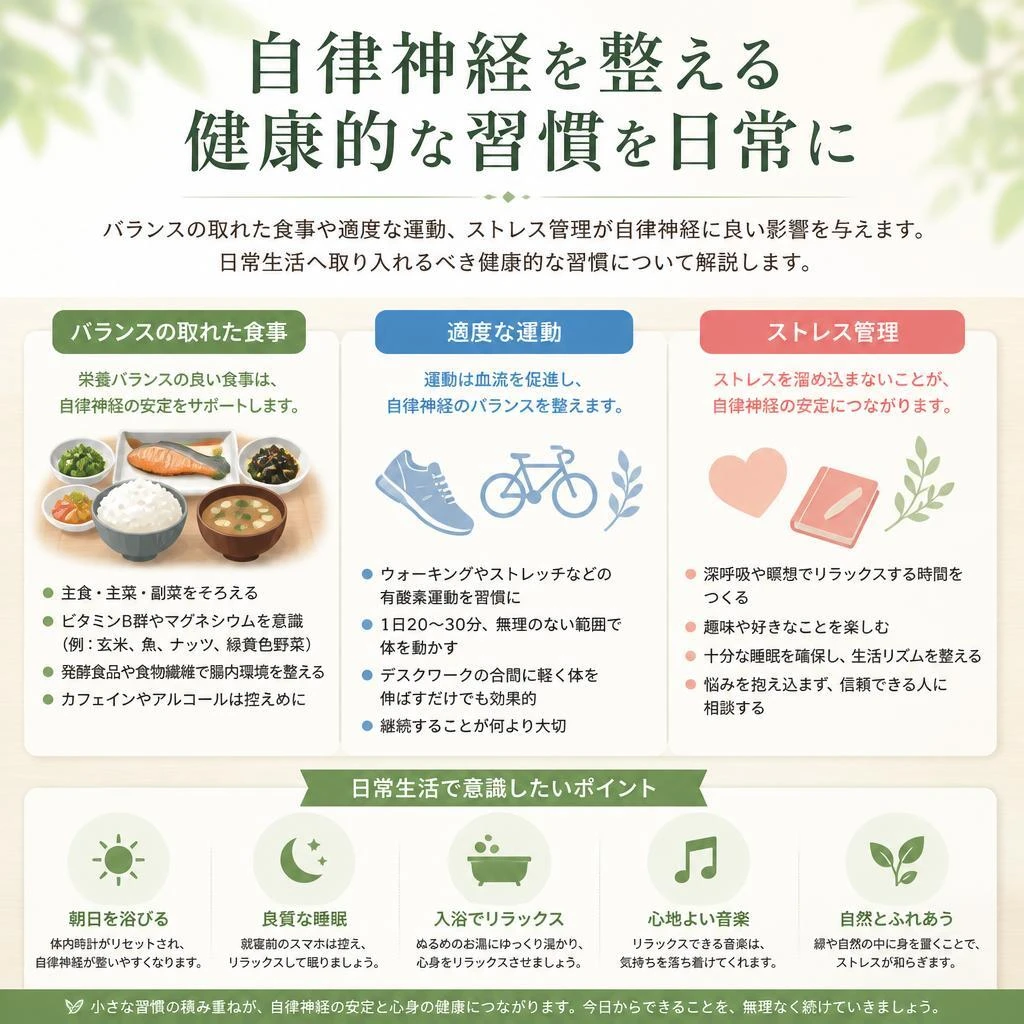 健康的な生活習慣の実践
