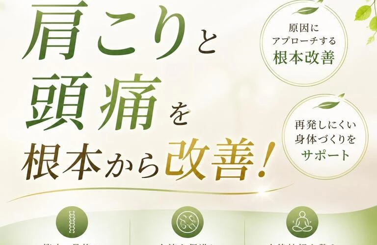 肩こりと頭痛を根本から改善！