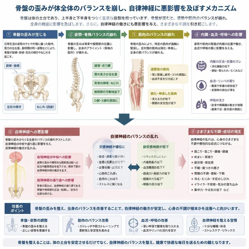2. 骨盤の歪みがもたらす影響とは？