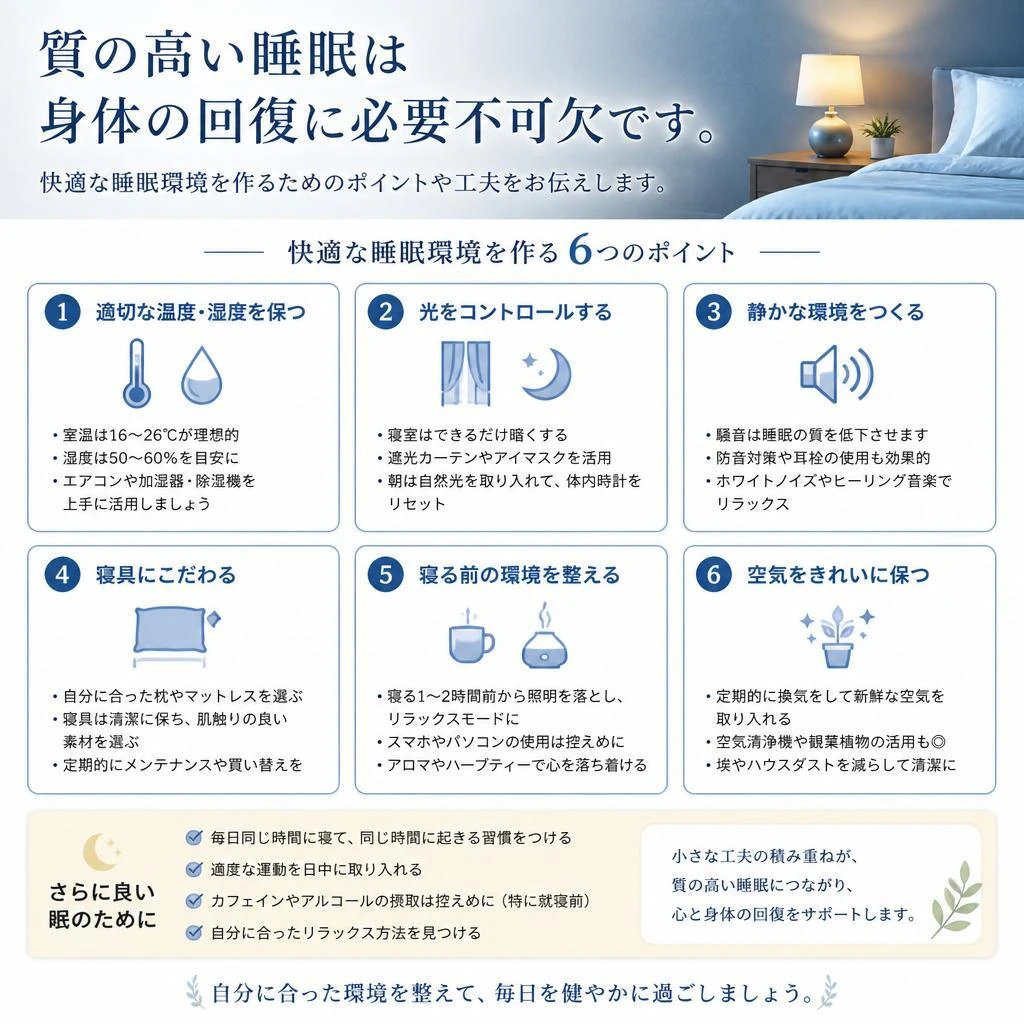 心地よい睡眠環境の整え方