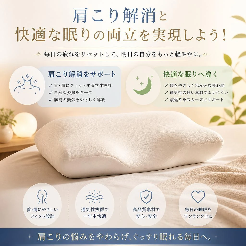 肩こり解消と快適な眠りの両立を実現しよう！