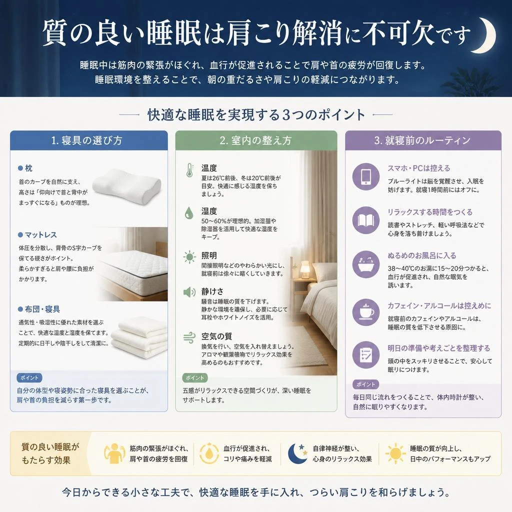 快適な睡眠環境の整え方