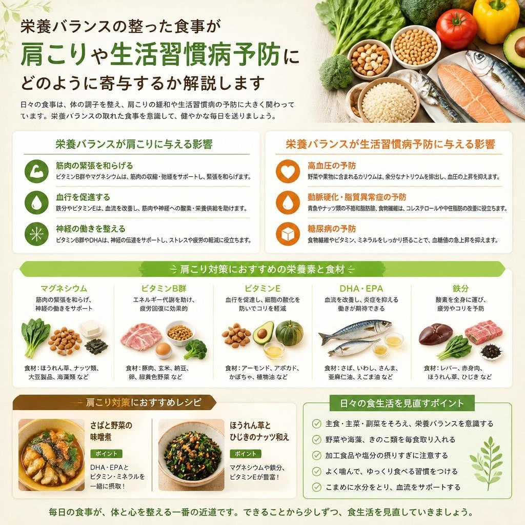 食事から見直す栄養バランスの重要性