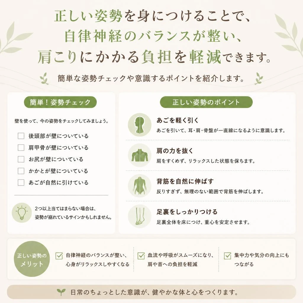 日常生活での姿勢改善術