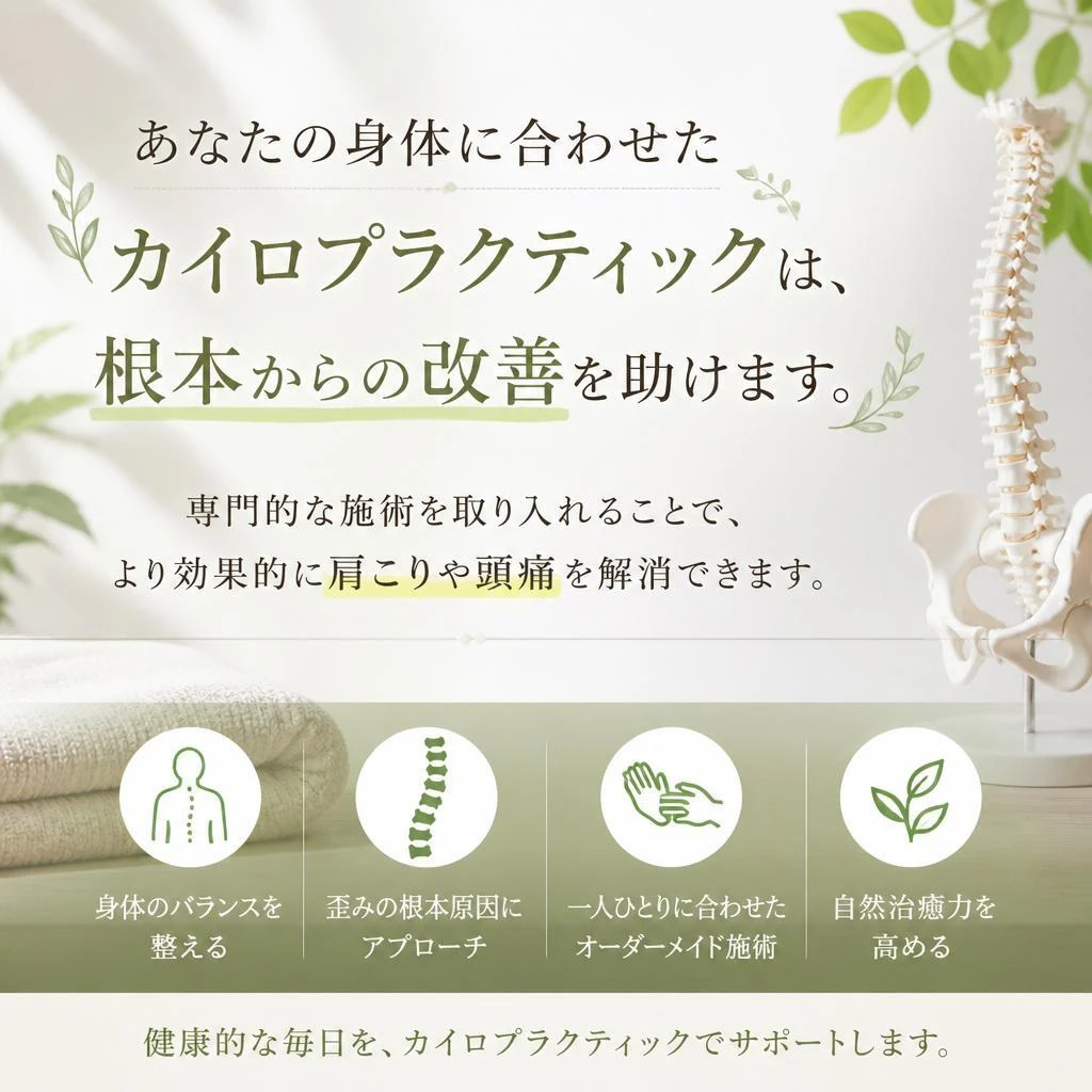 カイロプラクティックの役割