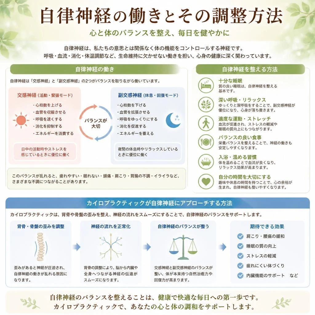 自律神経の調整方法