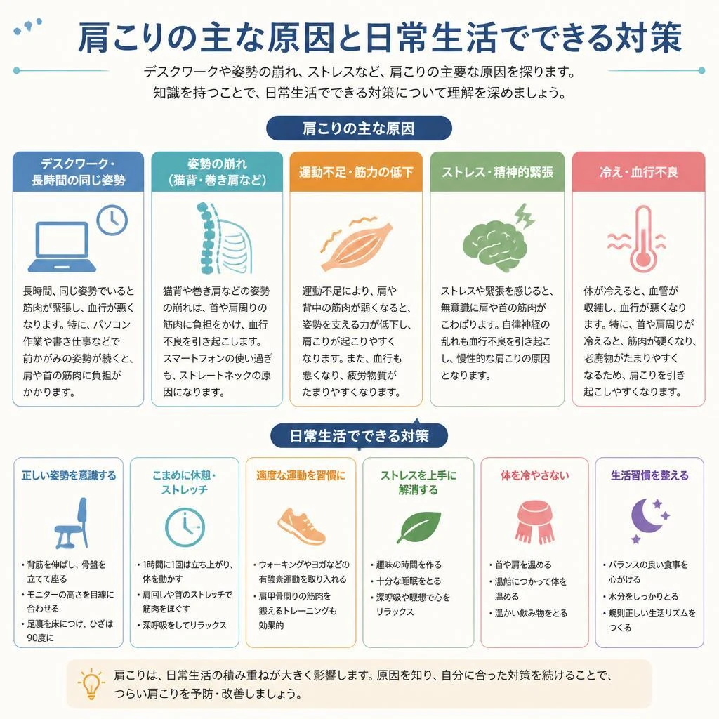 肩こりの主な原因