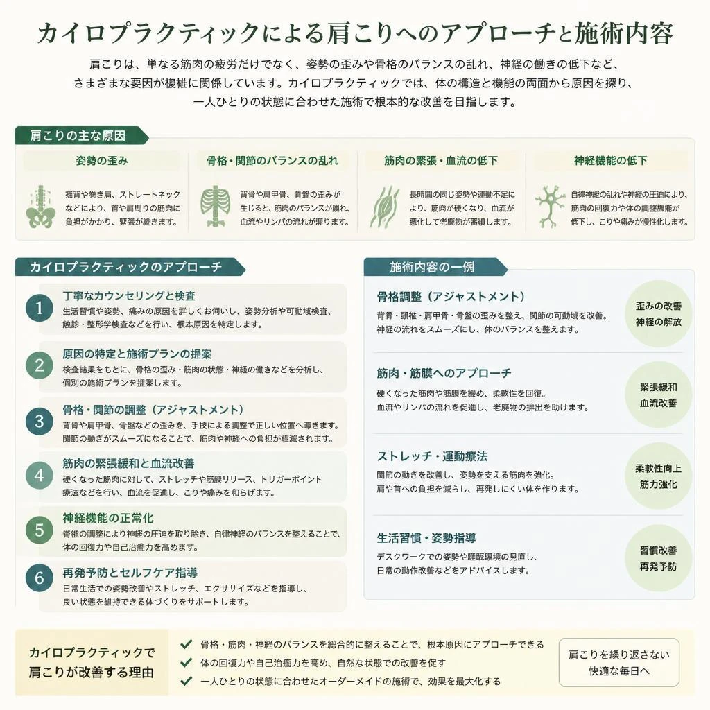 カイロプラクティックでの肩こり改善法