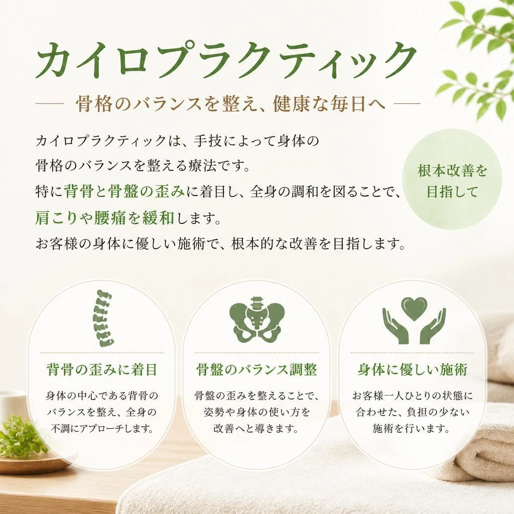 カイロプラクティックとは？