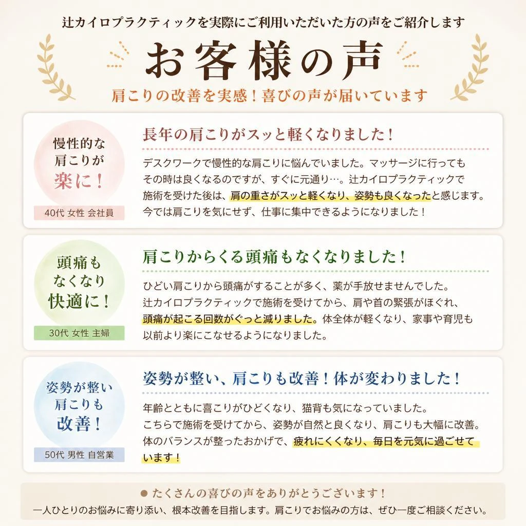 お客様の声・体験談