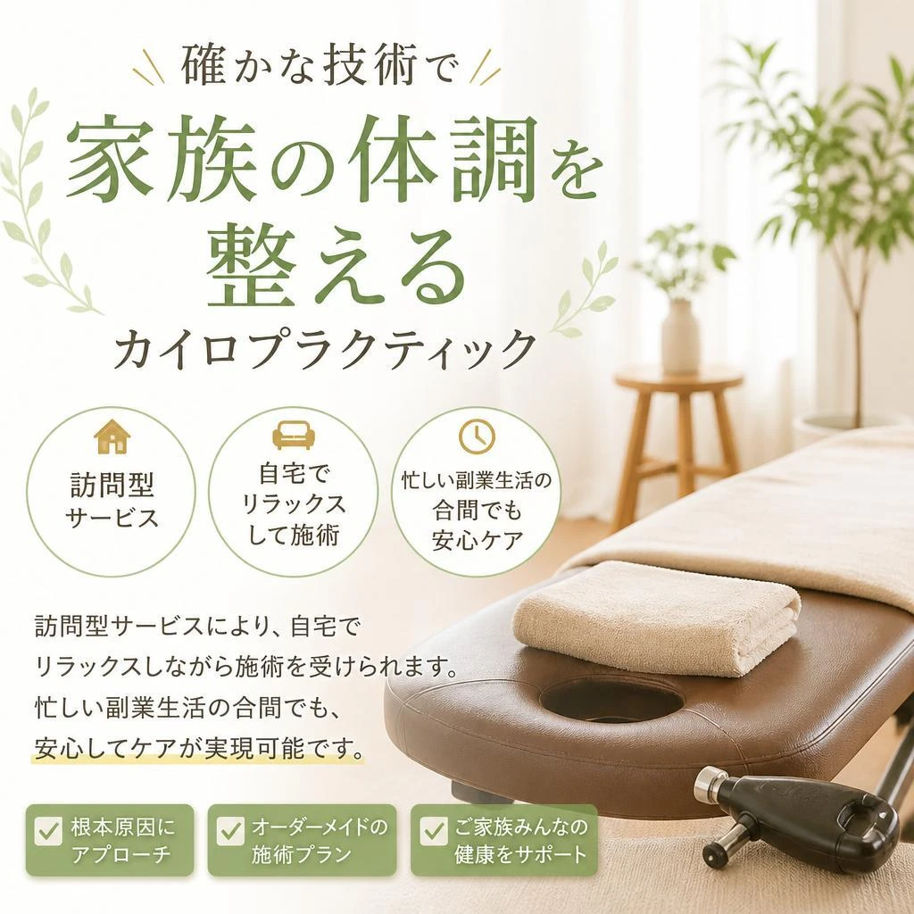 手技に基づく安心の施術