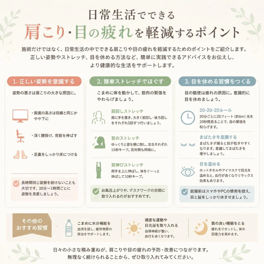 生活習慣改善のためのアドバイス