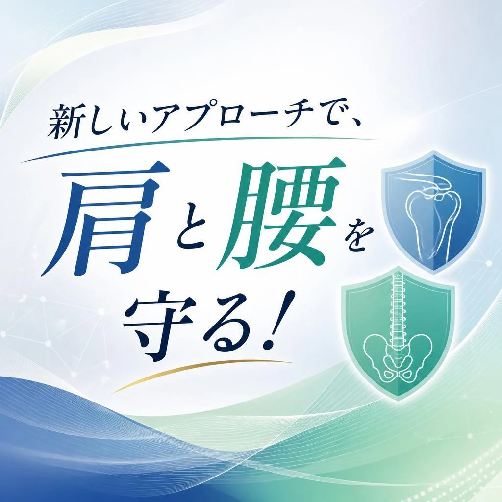 「新しいアプローチで、肩と腰を守る！」