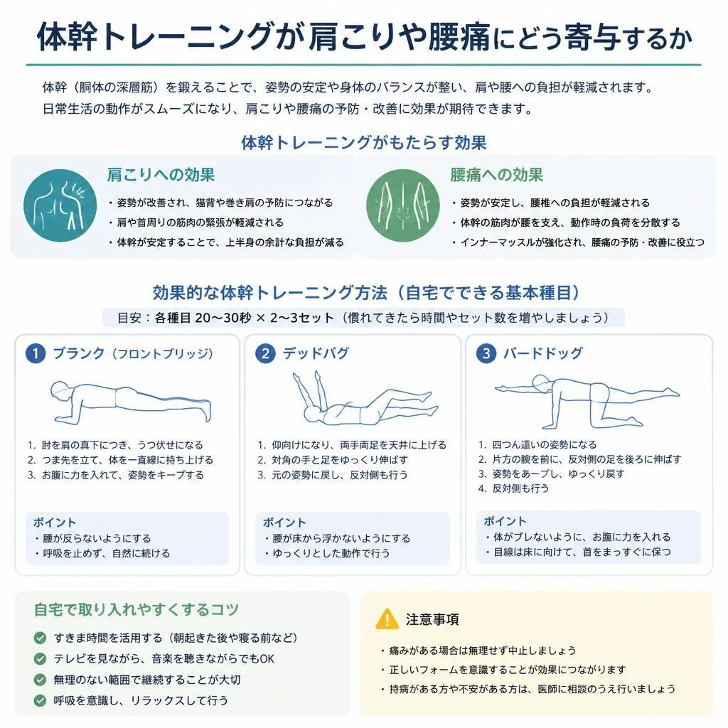体幹トレーニングで根本から解決