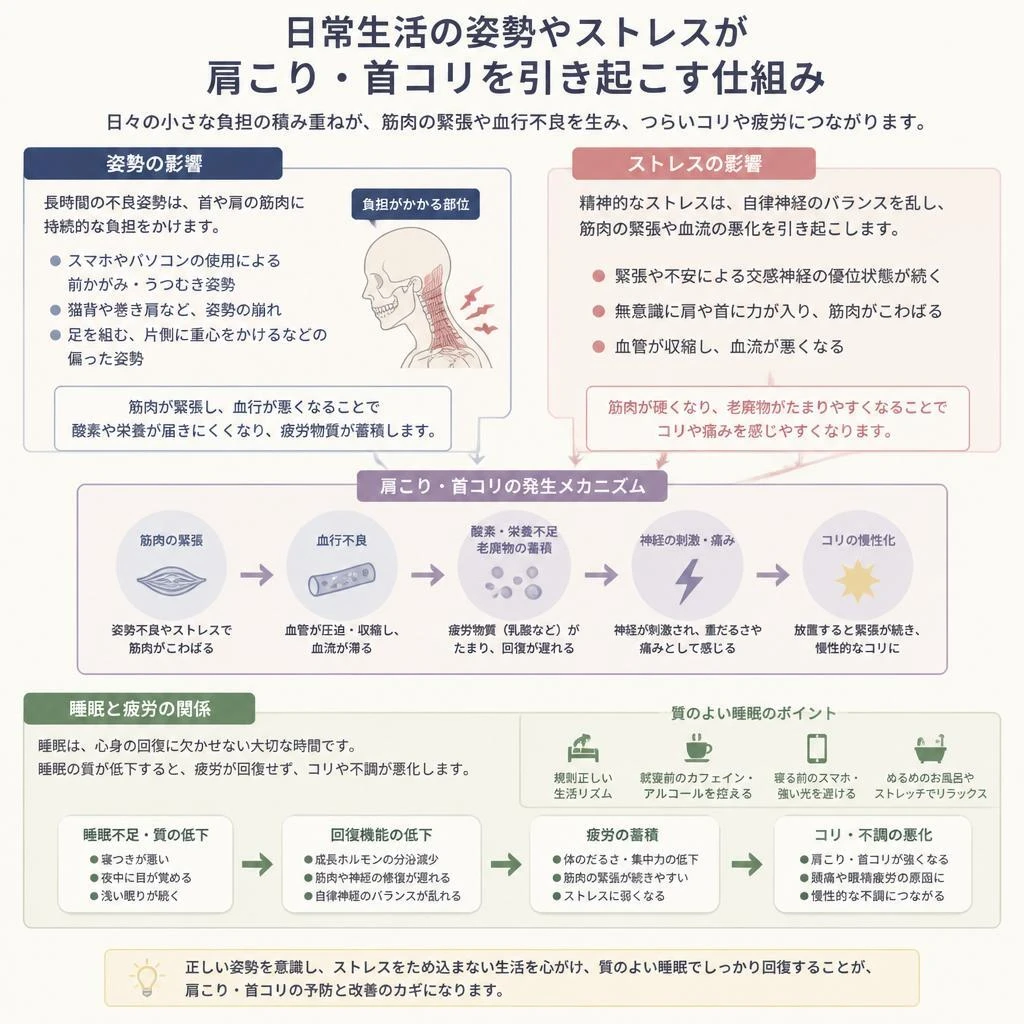 肩コリ・首コリの原因を探る
