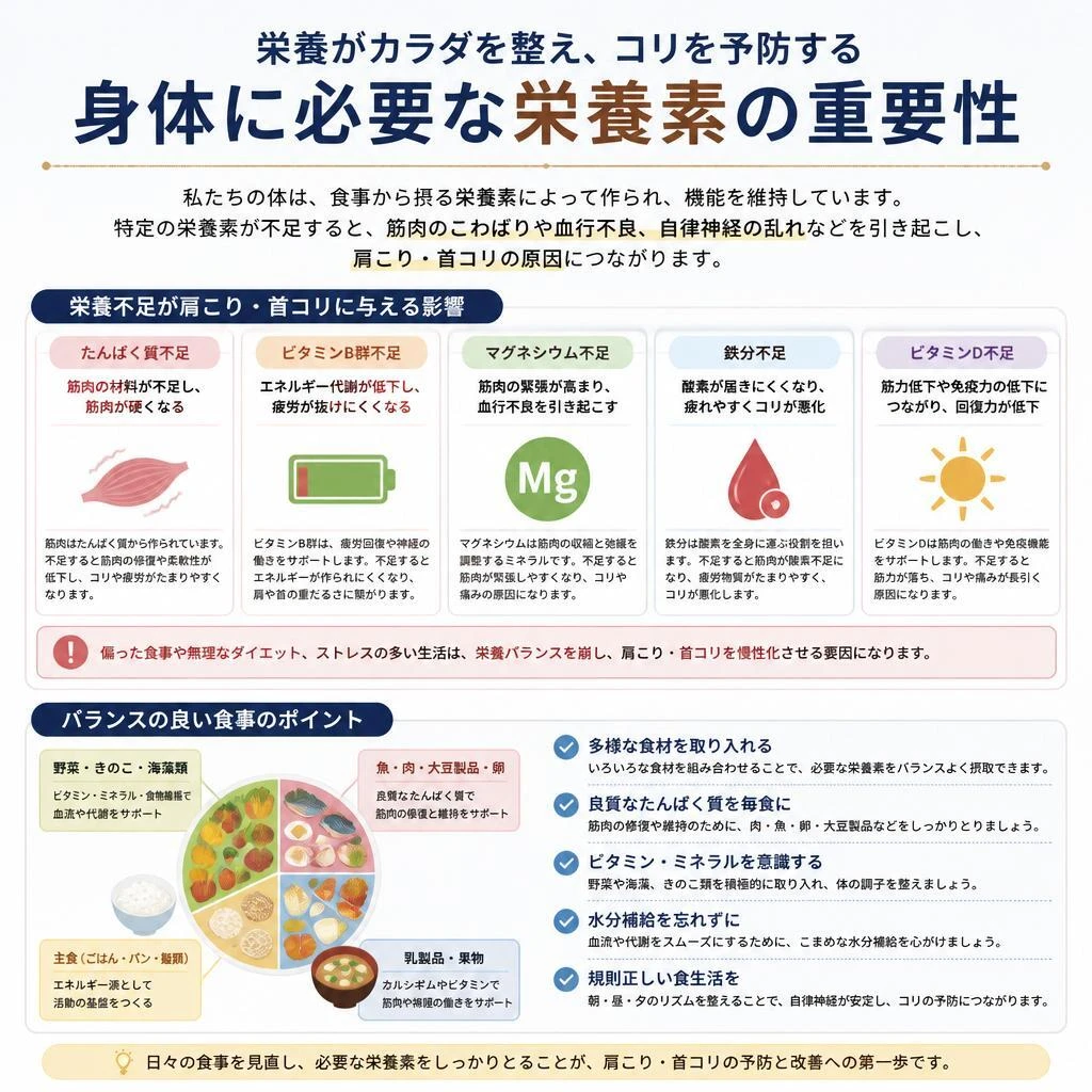 栄養不足が招く体調不良