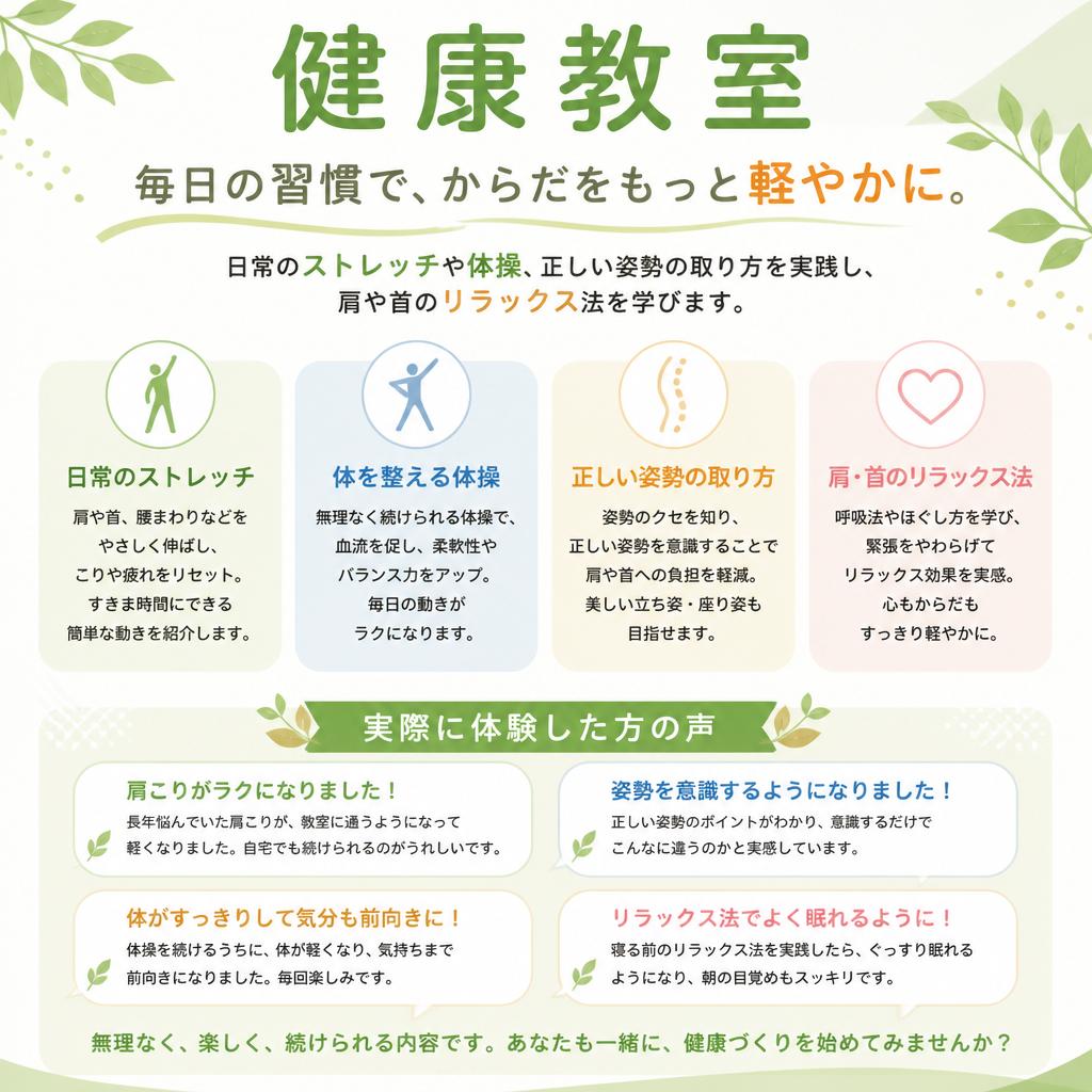 健康教室での学び