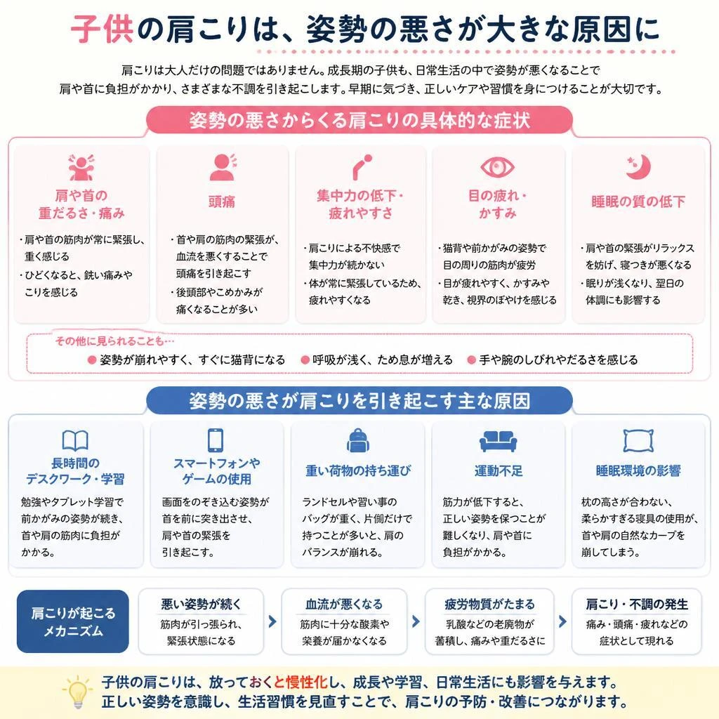 肩こりの原因と症状