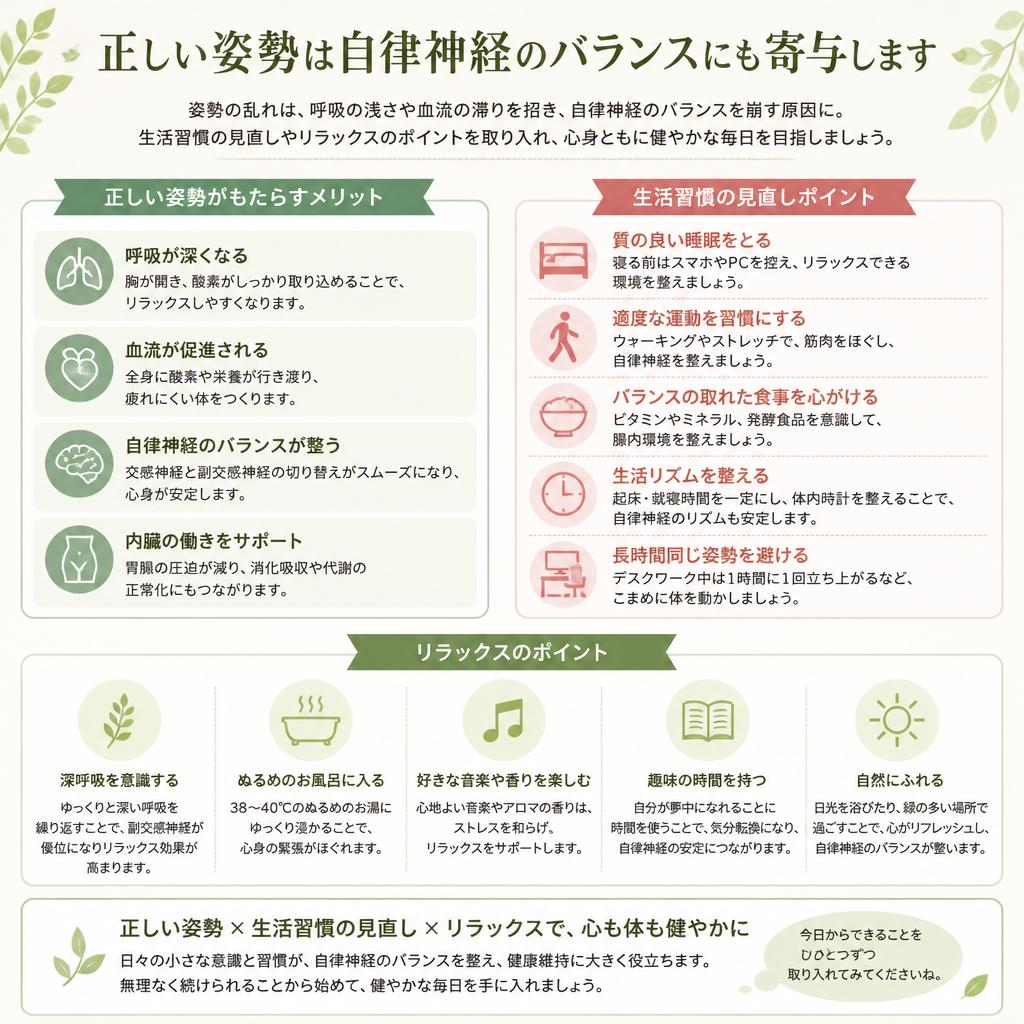 自律神経を整える生活習慣