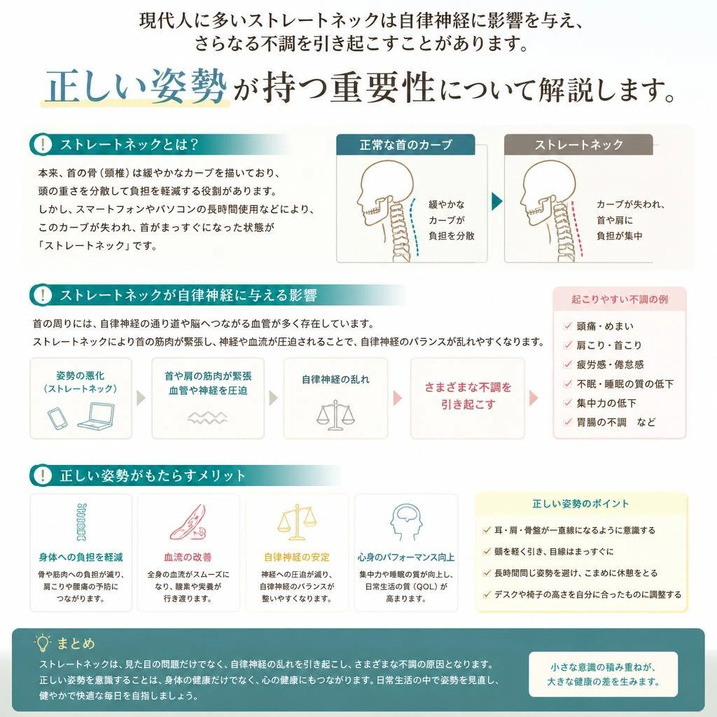 2. ストレートネックと自律神経の関係
