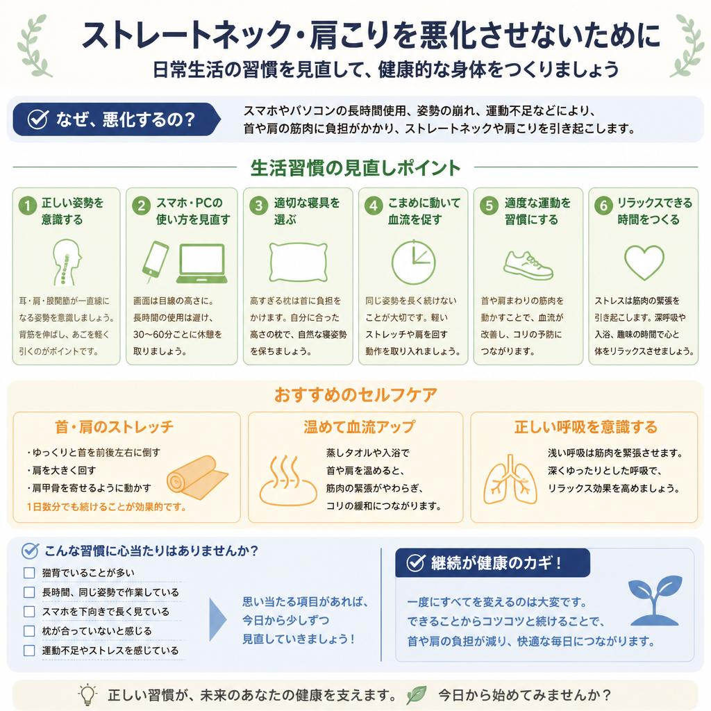 快適な身体を手に入れるための生活習慣の見直し