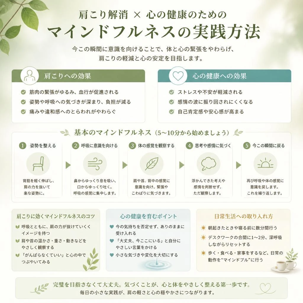 心と体を整えるマインドフルネスの重要性